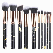 Load image into Gallery viewer, 10pcs Marble Makeup Brushes