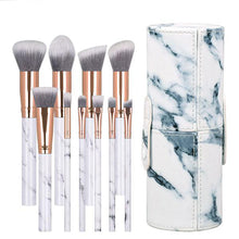 Load image into Gallery viewer, JAF 10pcs Marble Makeup Brushes