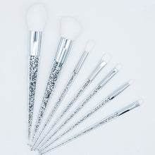 Load image into Gallery viewer, Sliver Diamond Unicorn Crystal Makeup Brushes