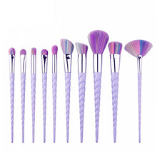 Load image into Gallery viewer, 10pcs Unicorn Makeup Brushes