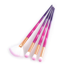 Load image into Gallery viewer, Rose Green Diamond Makeup Brushes